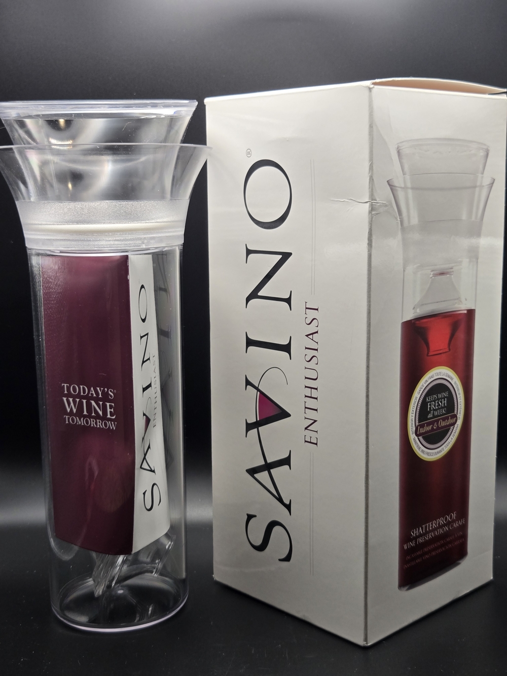Savino Wine Saving Plastic Carafe
